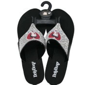 Wholesale - BETTY BOOP SILVER/BLACK HEART SANDAL ASST SIZE C/P 18